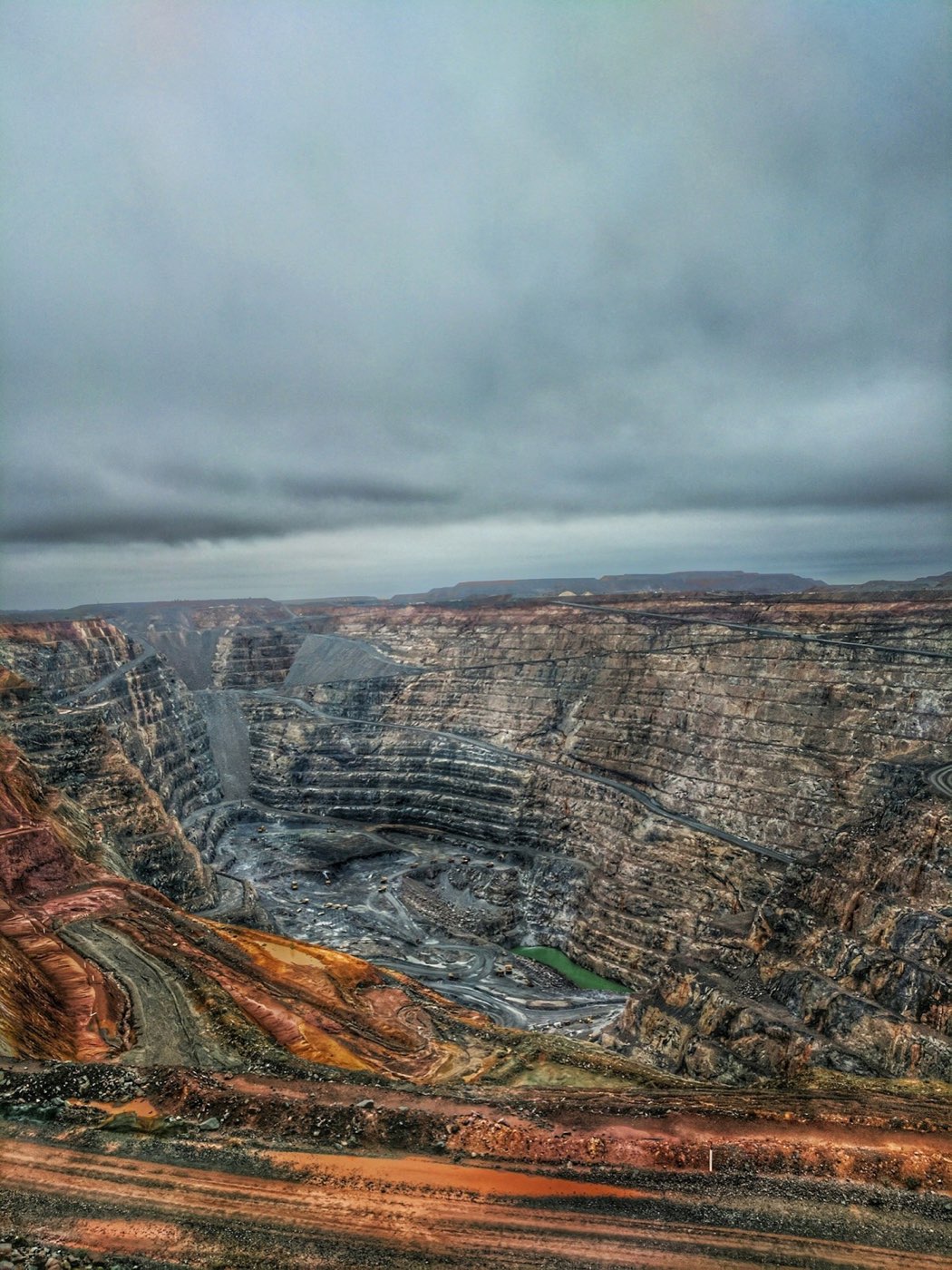Open-pit mining operations