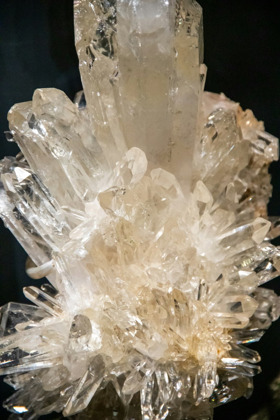 Clear crystal cluster
